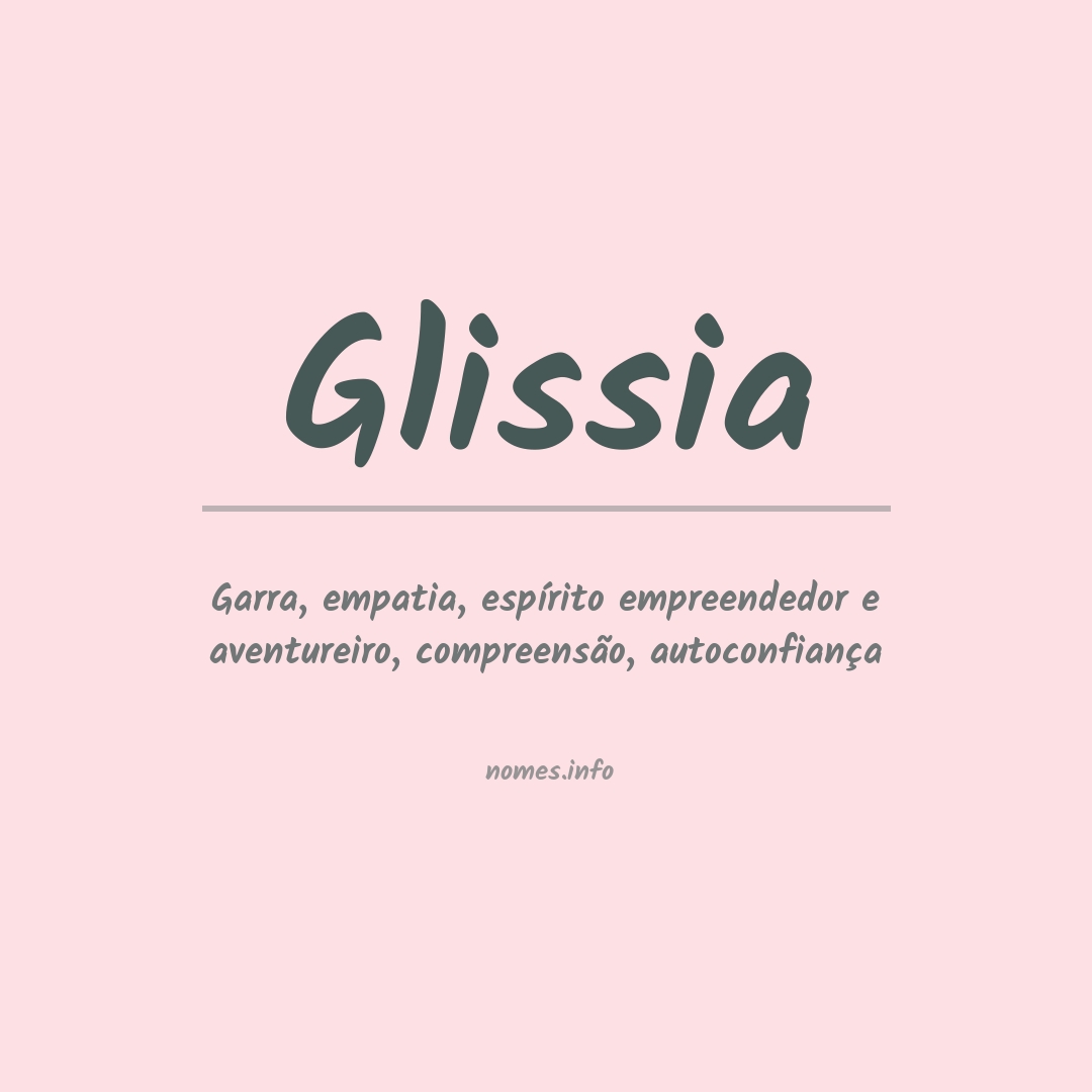 Significado do nome Glissia