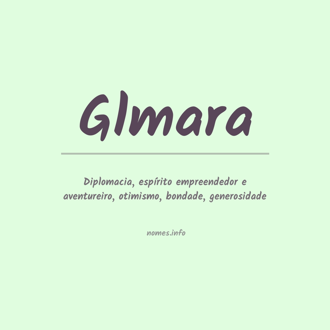 Significado do nome Glmara