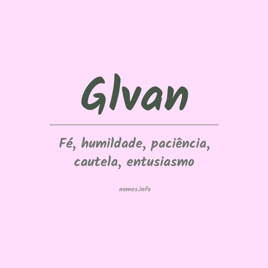 Significado do nome Glvan