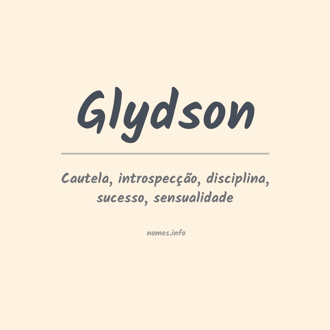 Significado do nome Glydson