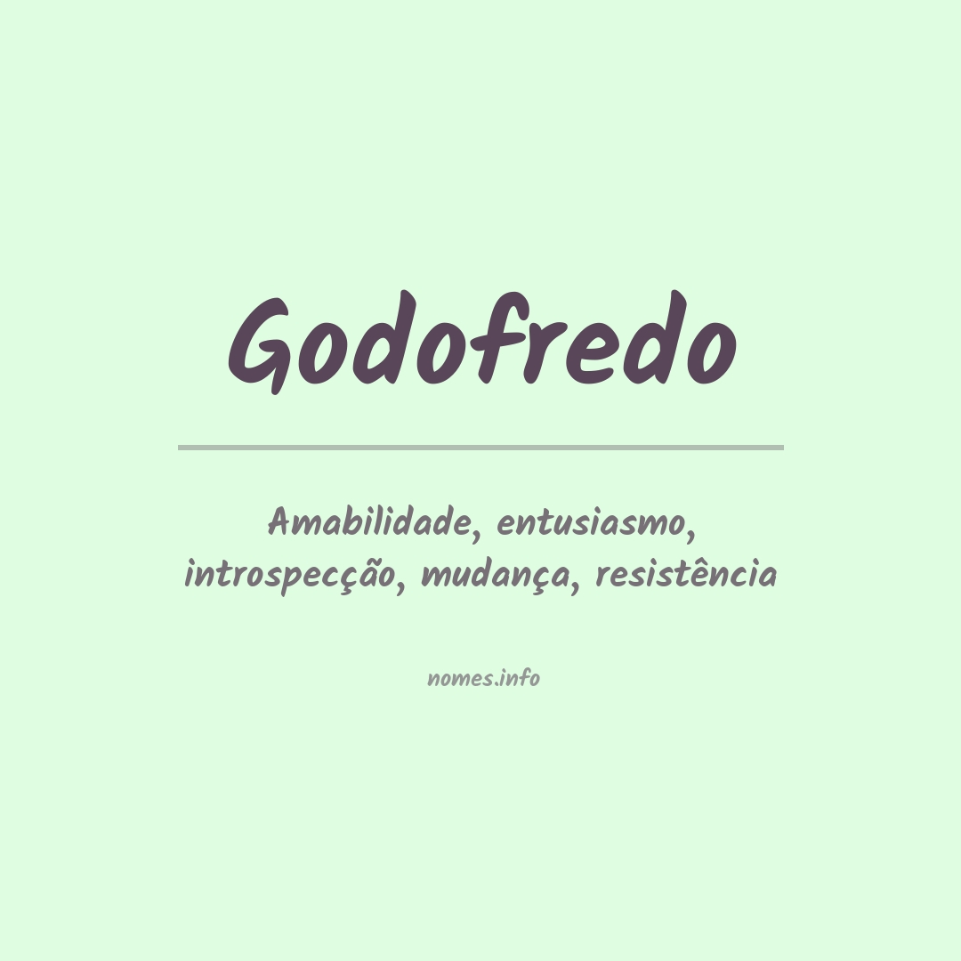Significado do nome Godofredo