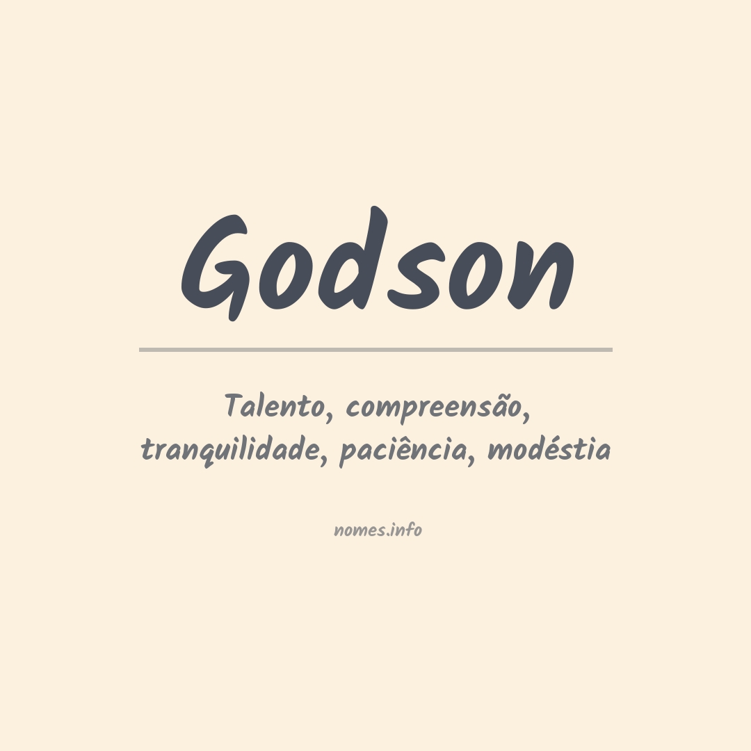 Significado do nome Godson