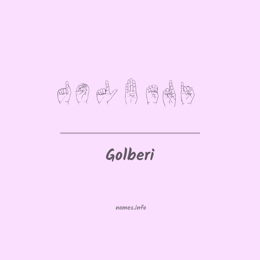 Golberi em Libras