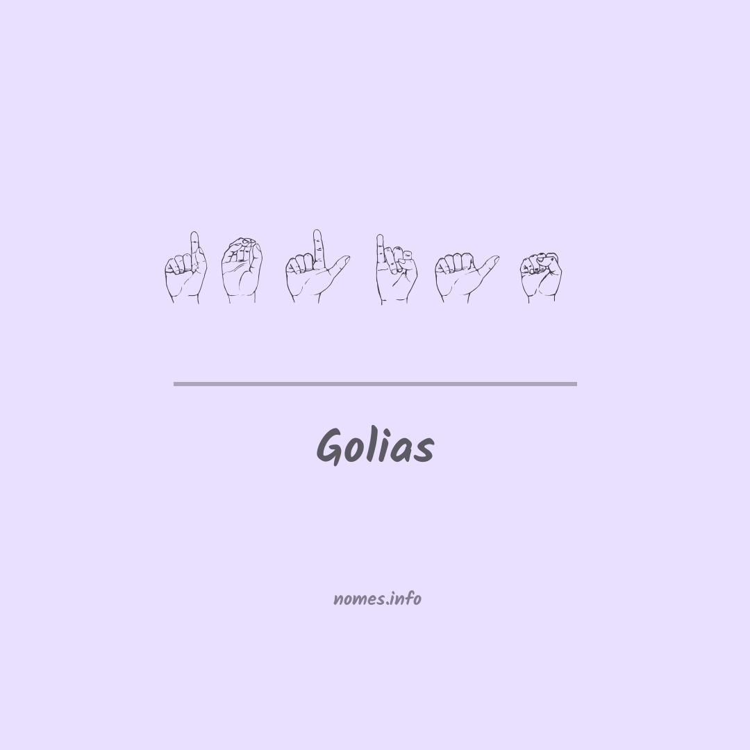 Golias em Libras