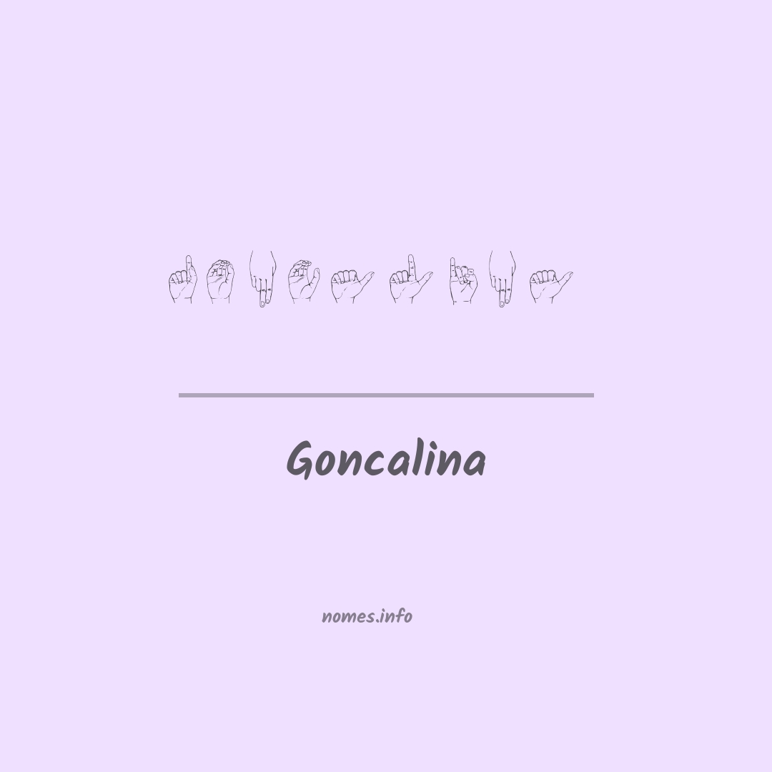 Goncalina em Libras