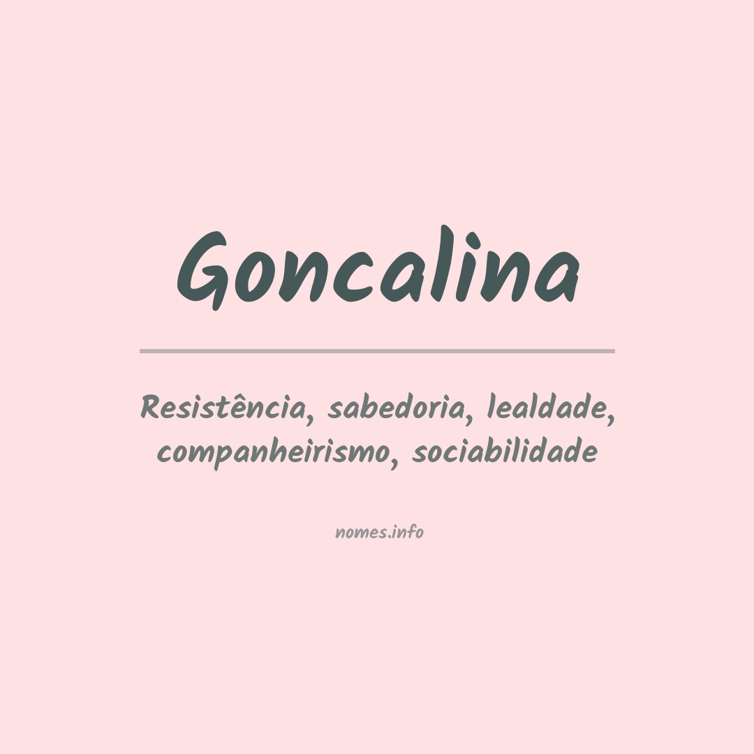 Significado do nome Goncalina