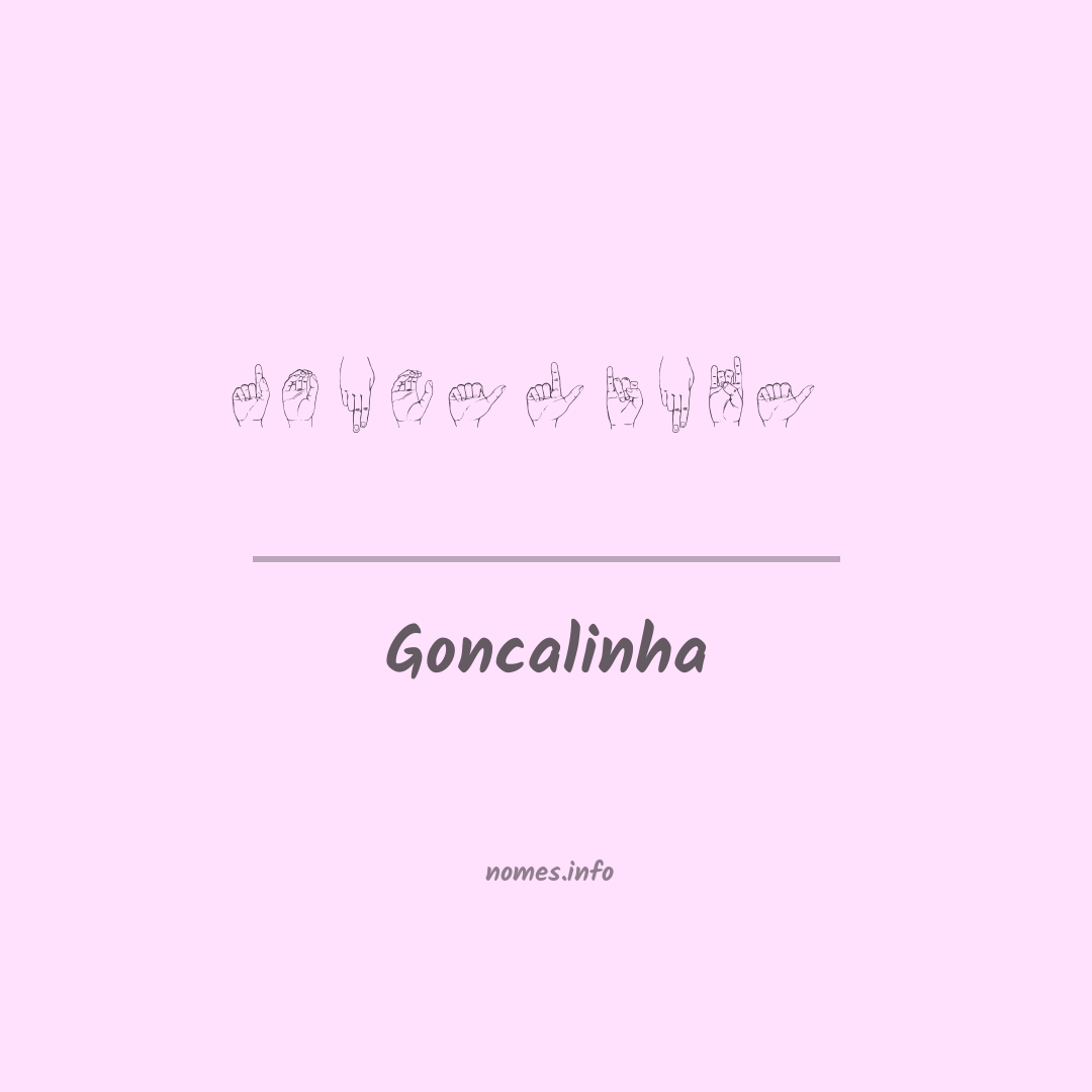 Goncalinha em Libras