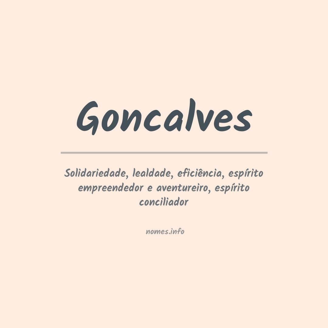 Significado do nome Goncalves