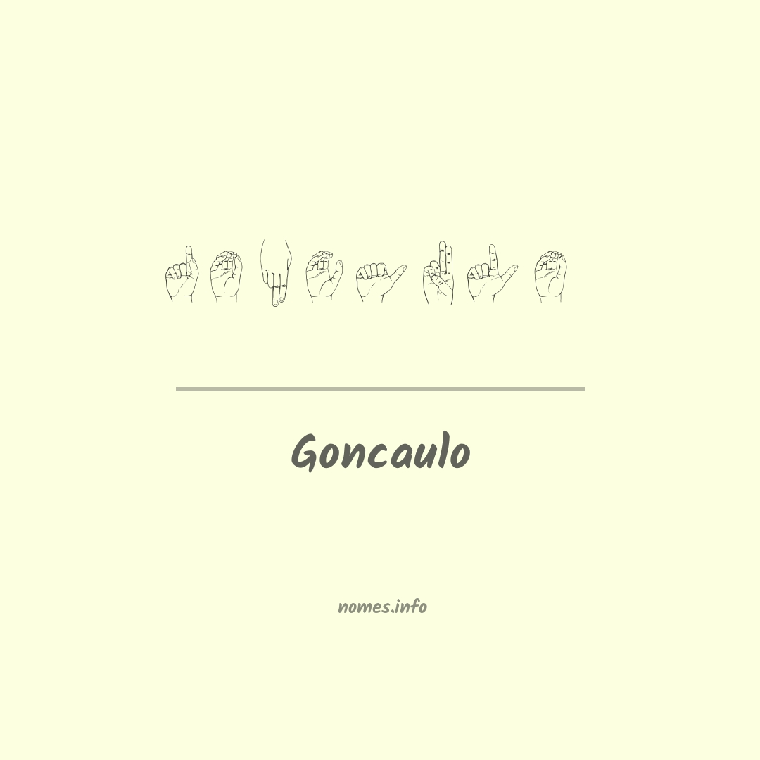Goncaulo em Libras