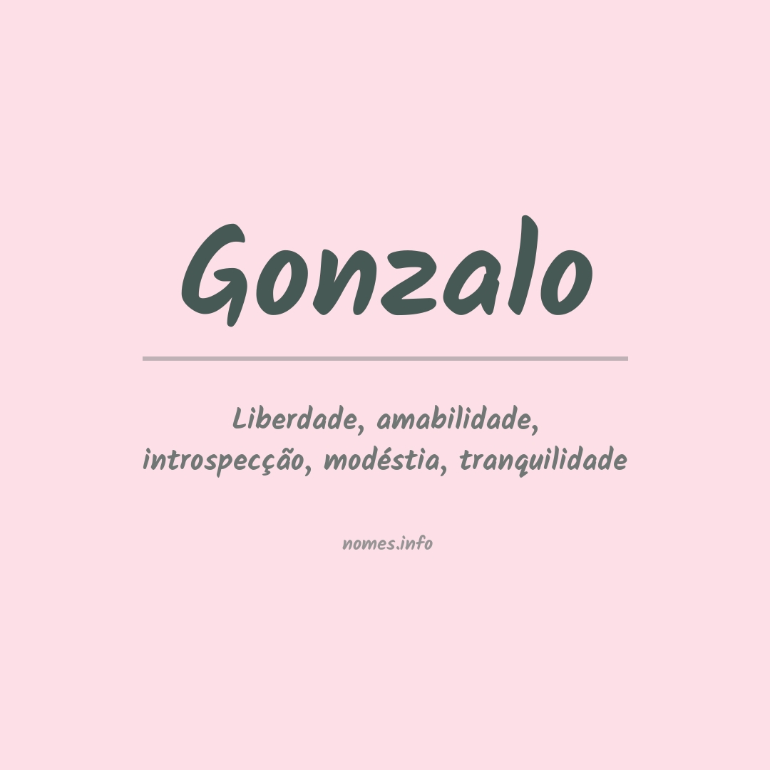 Significado do nome Gonzalo