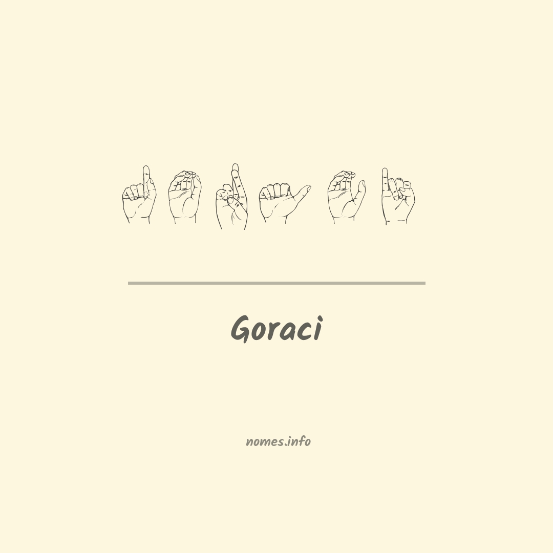 Goraci em Libras