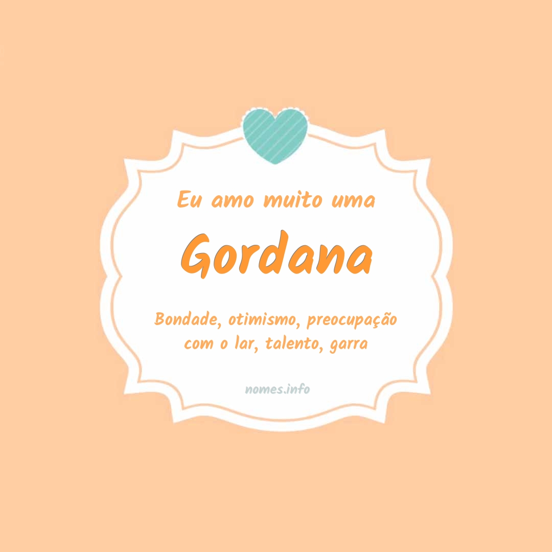 Eu amo muito Gordana