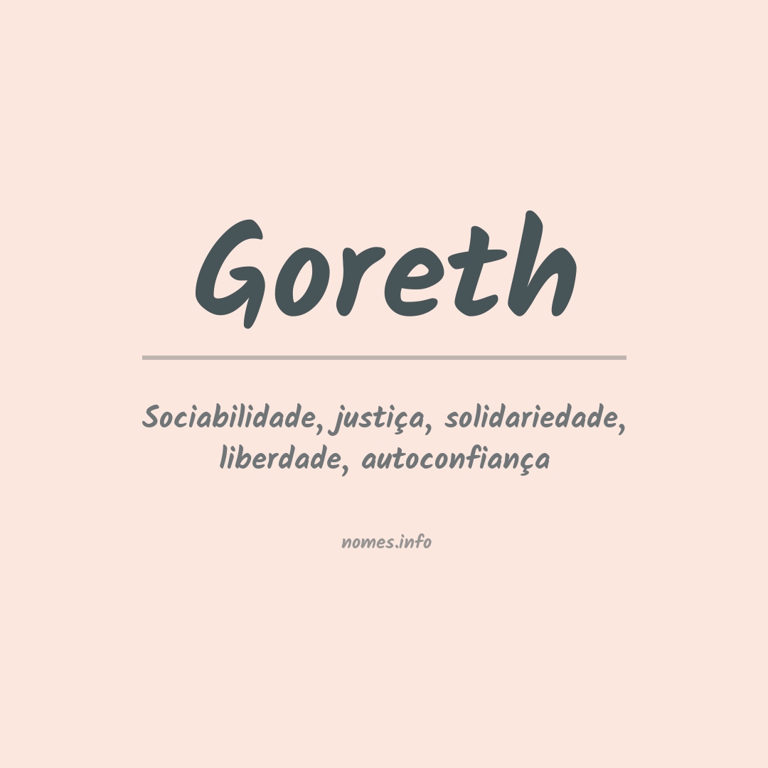 Significado do nome Goreth