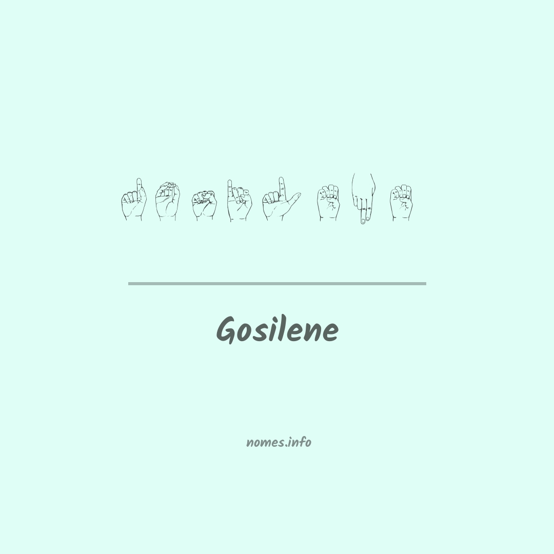 Gosilene em Libras
