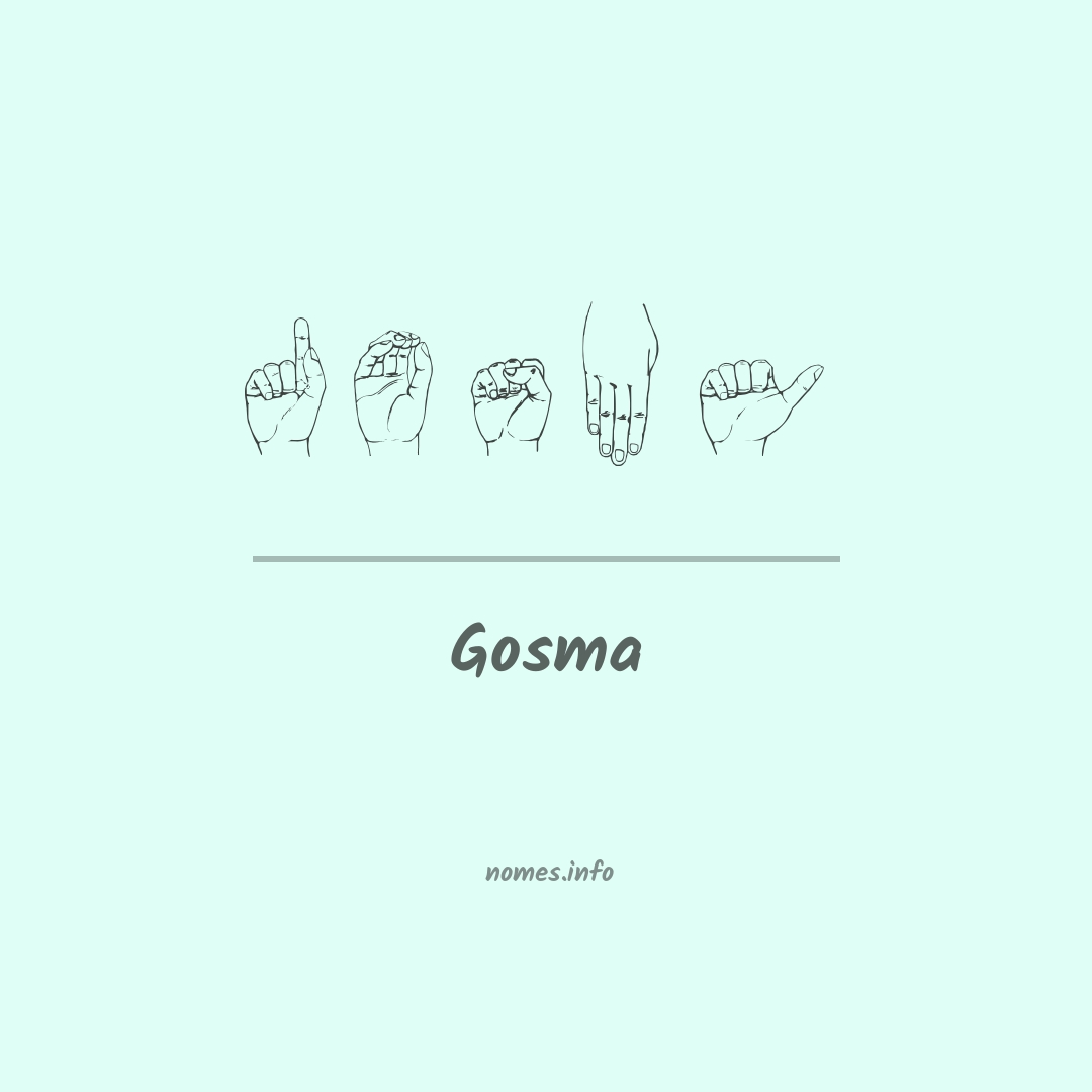 Gosma em Libras