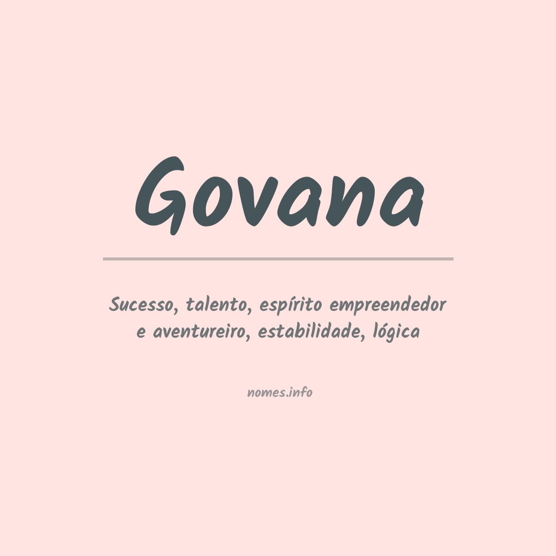 Significado do nome Govana