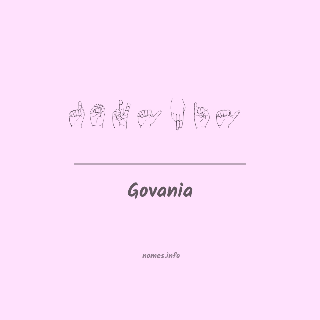 Govania em Libras