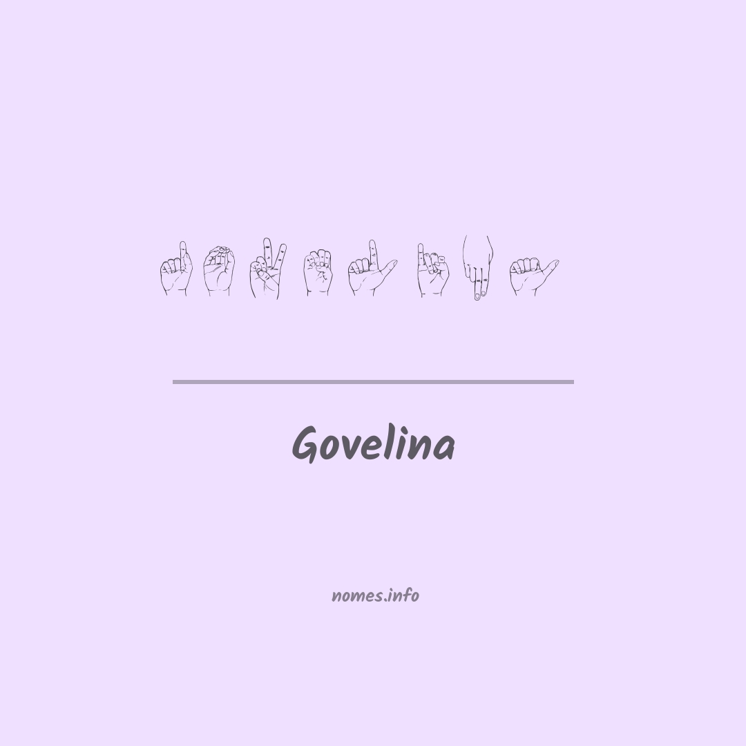 Govelina em Libras