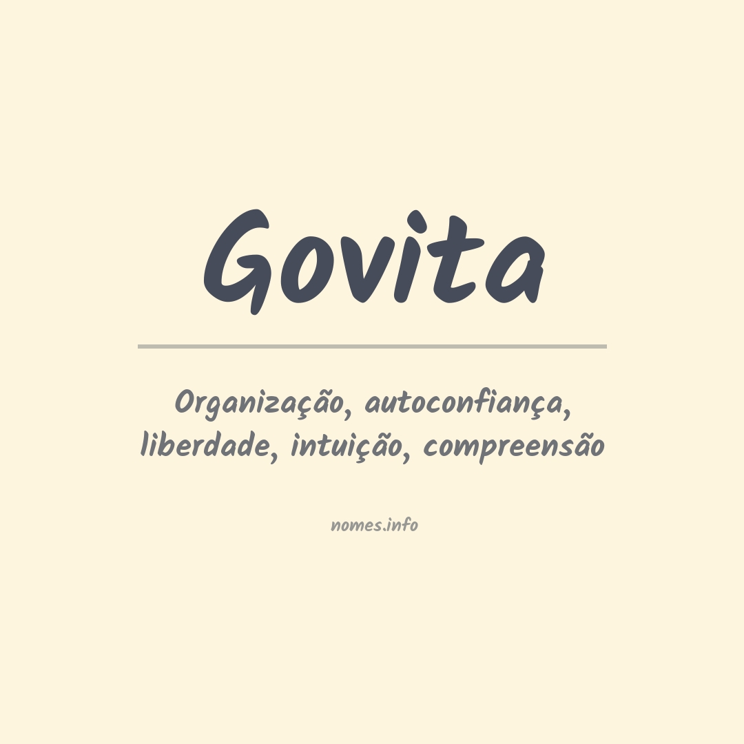 Significado do nome Govita
