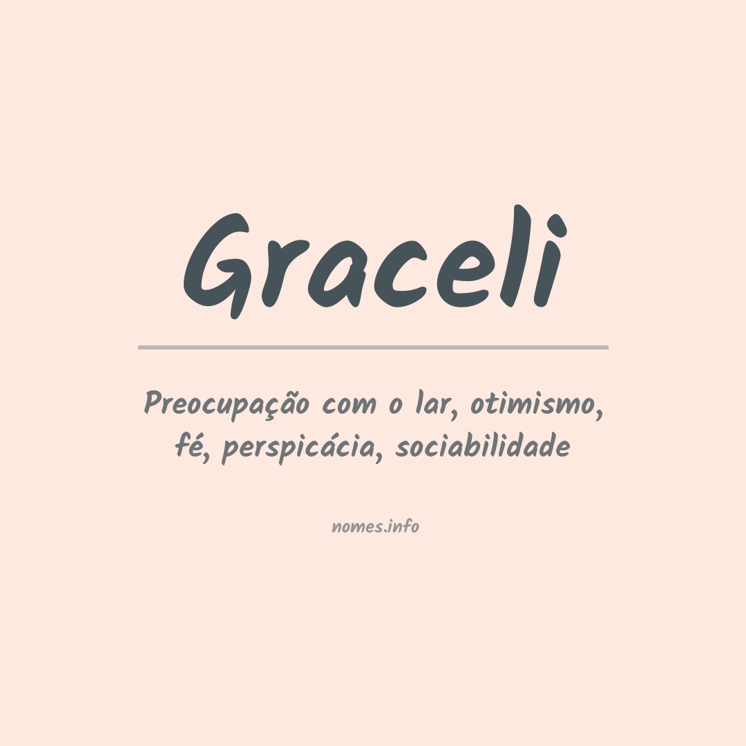 Significado do nome Graceli