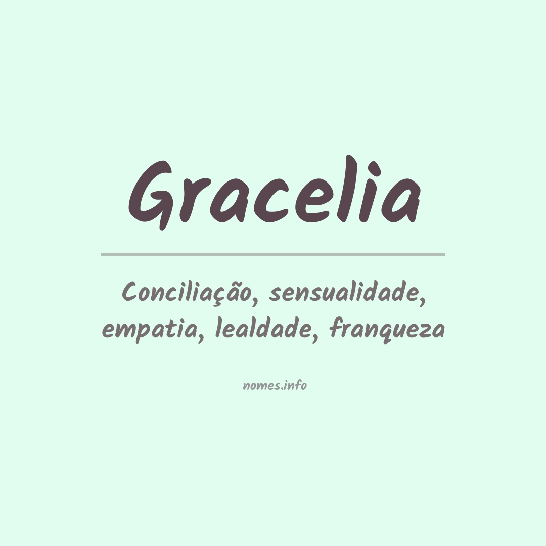 Significado do nome Gracelia