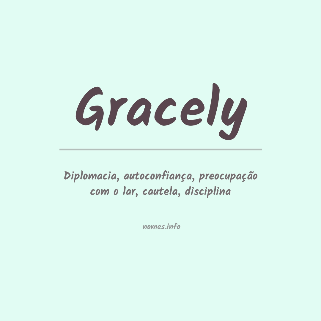 Significado do nome Gracely