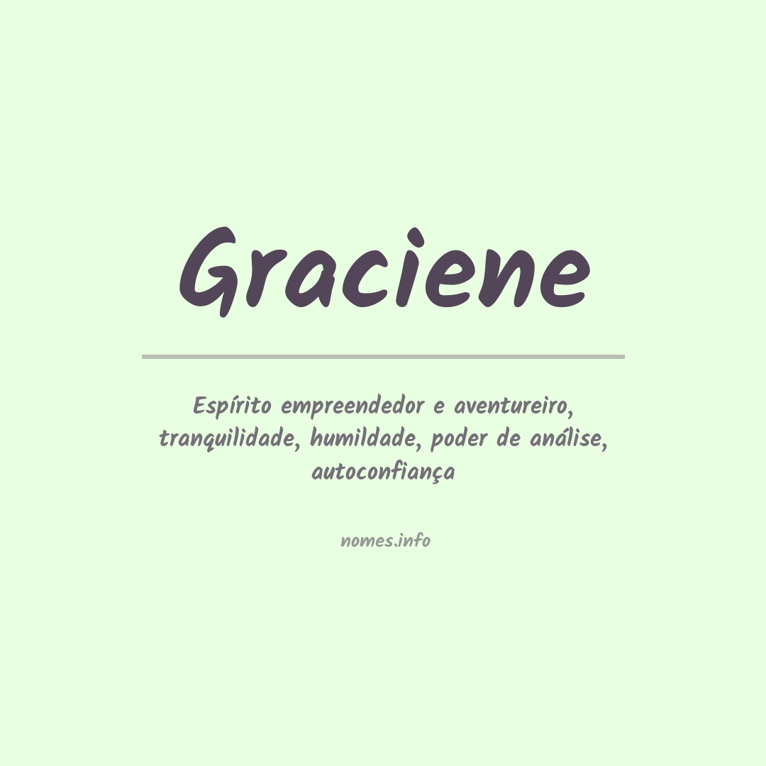 Significado do nome Graciene