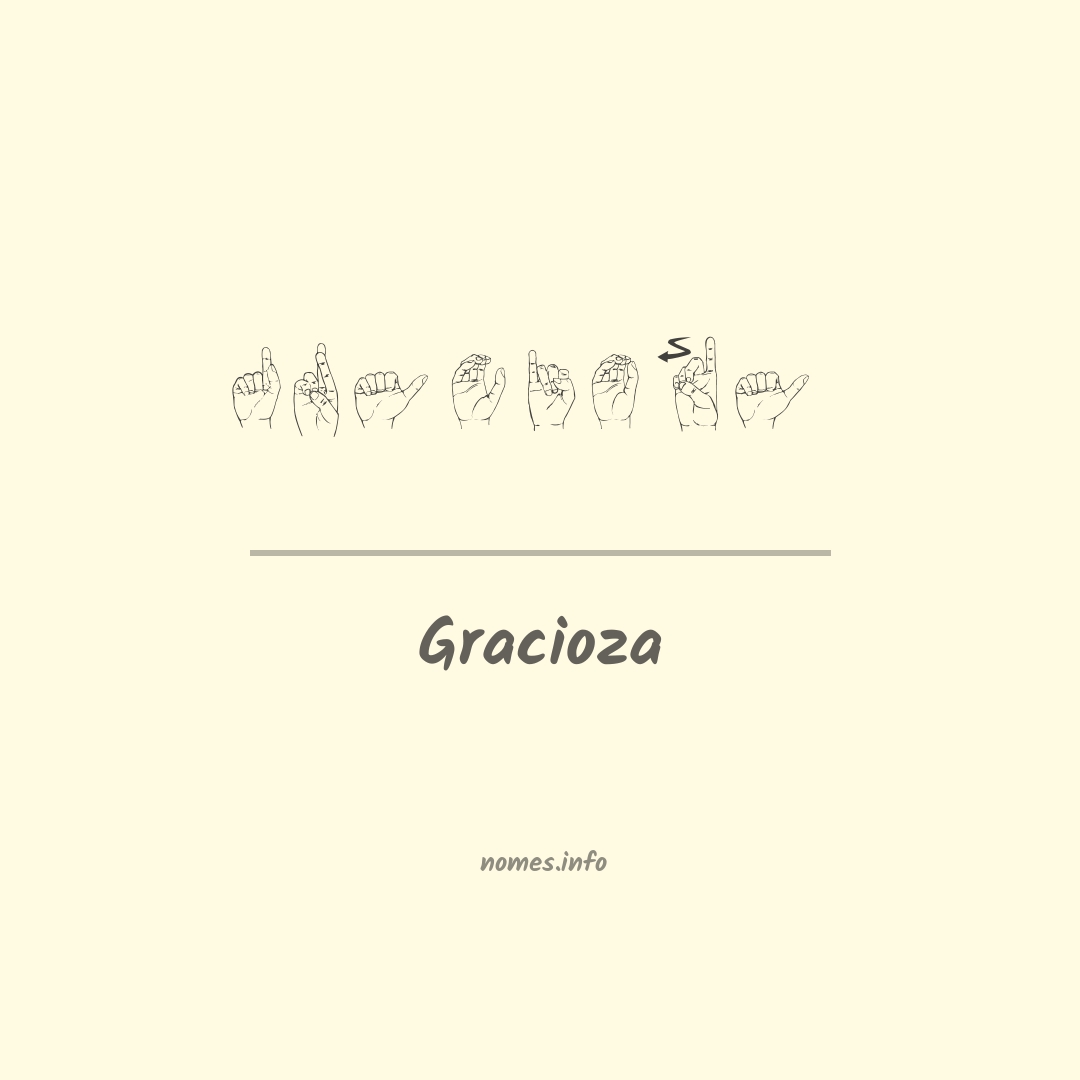 Gracioza em Libras