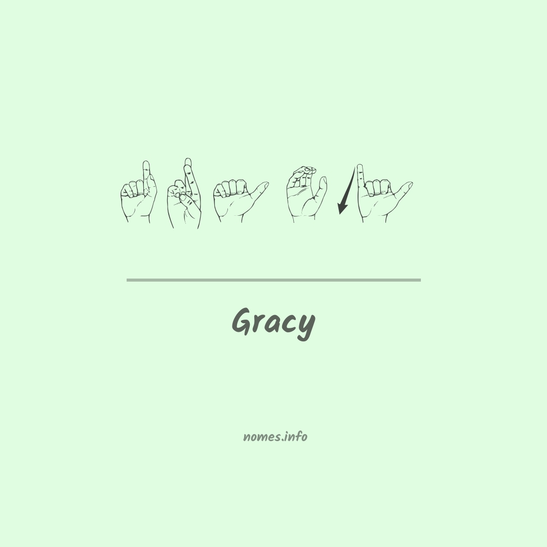 Gracy em Libras
