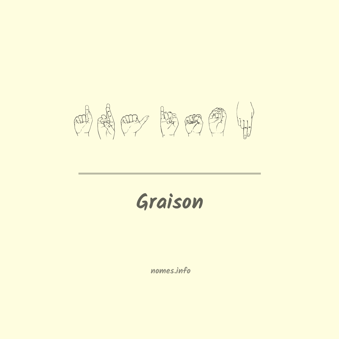Graison em Libras