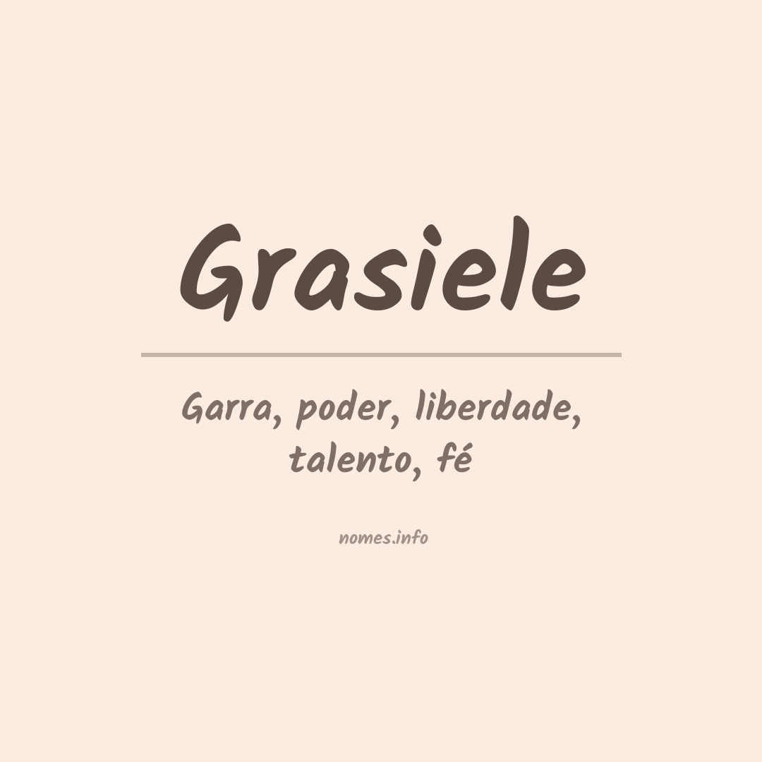 Significado do nome Grasiele