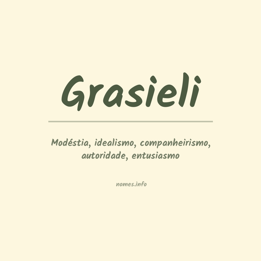 Significado do nome Grasieli