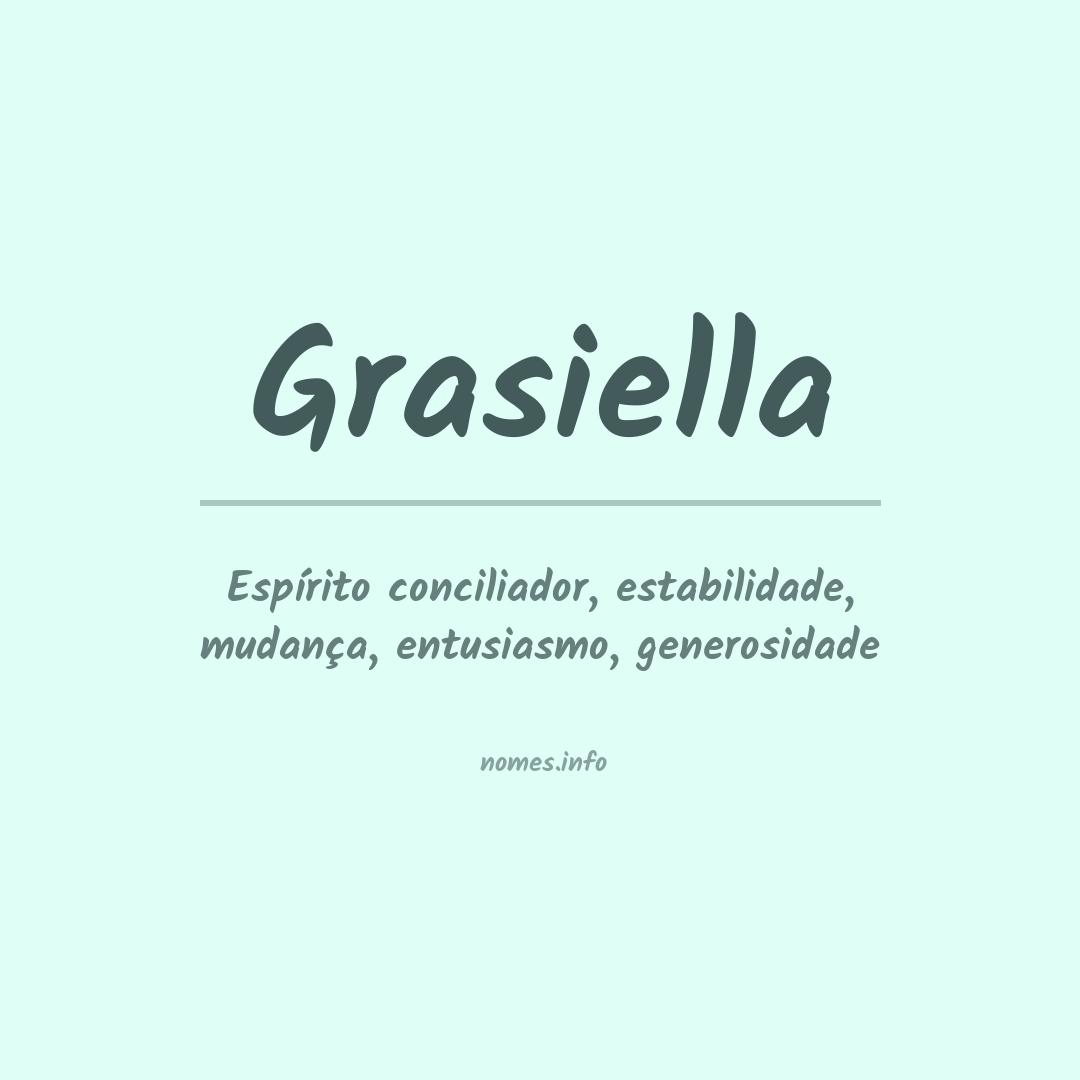 Significado do nome Grasiella