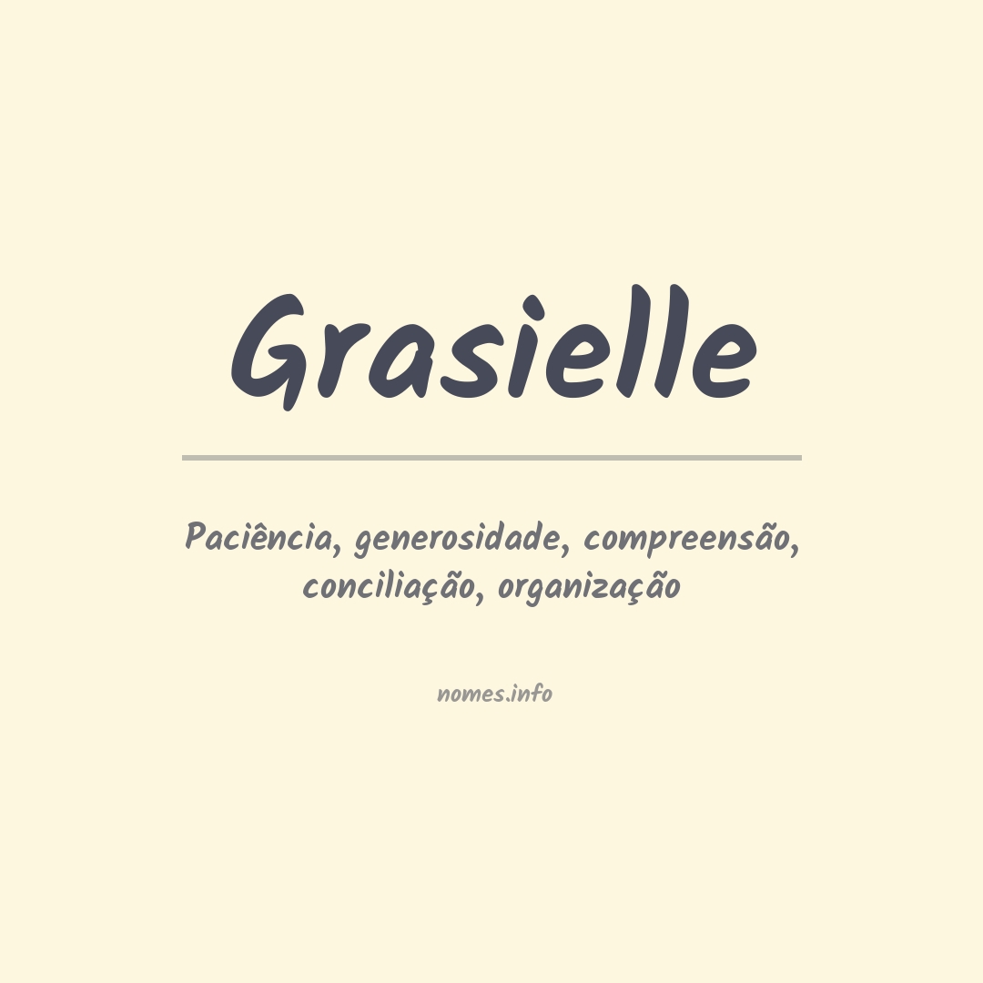 Significado do nome Grasielle