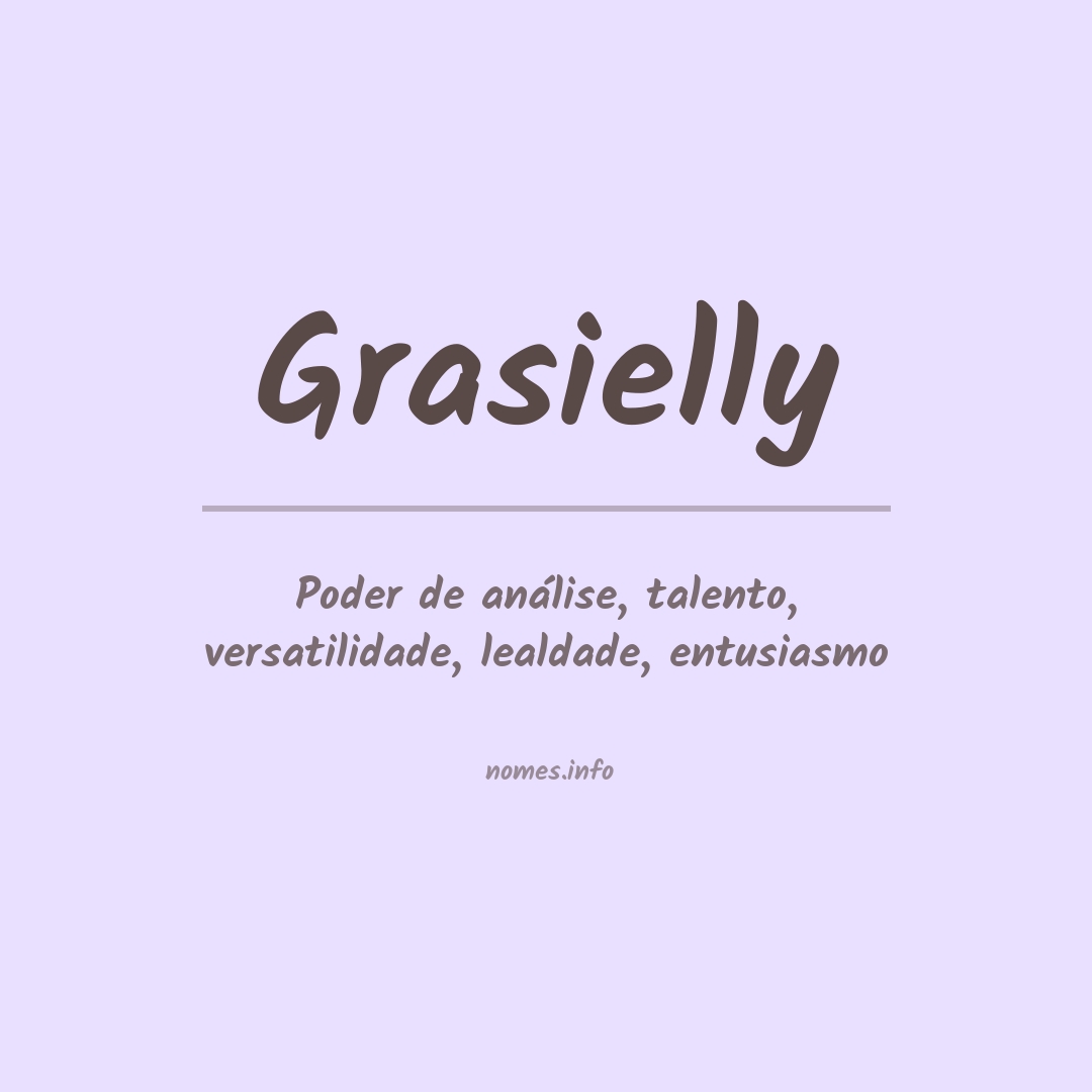 Significado do nome Grasielly