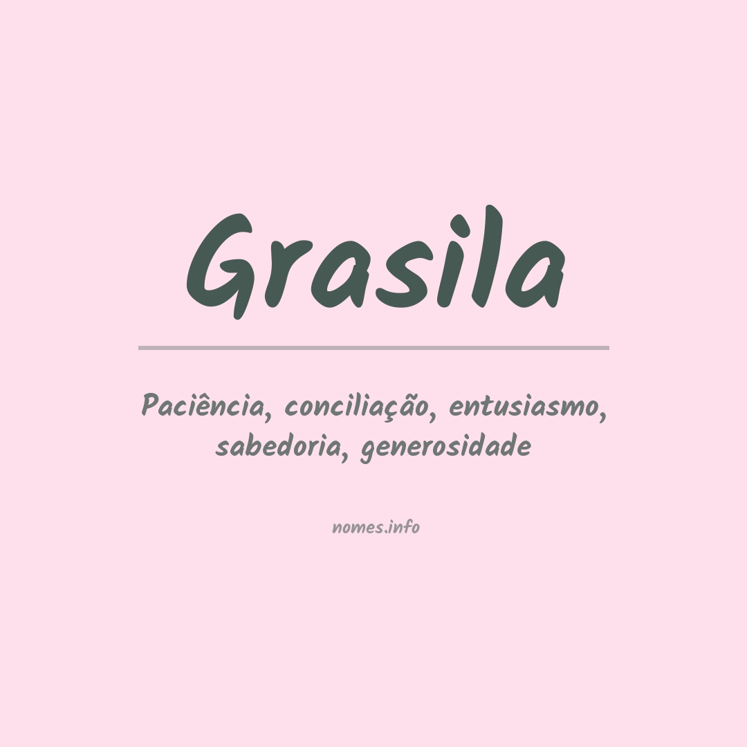Significado do nome Grasila