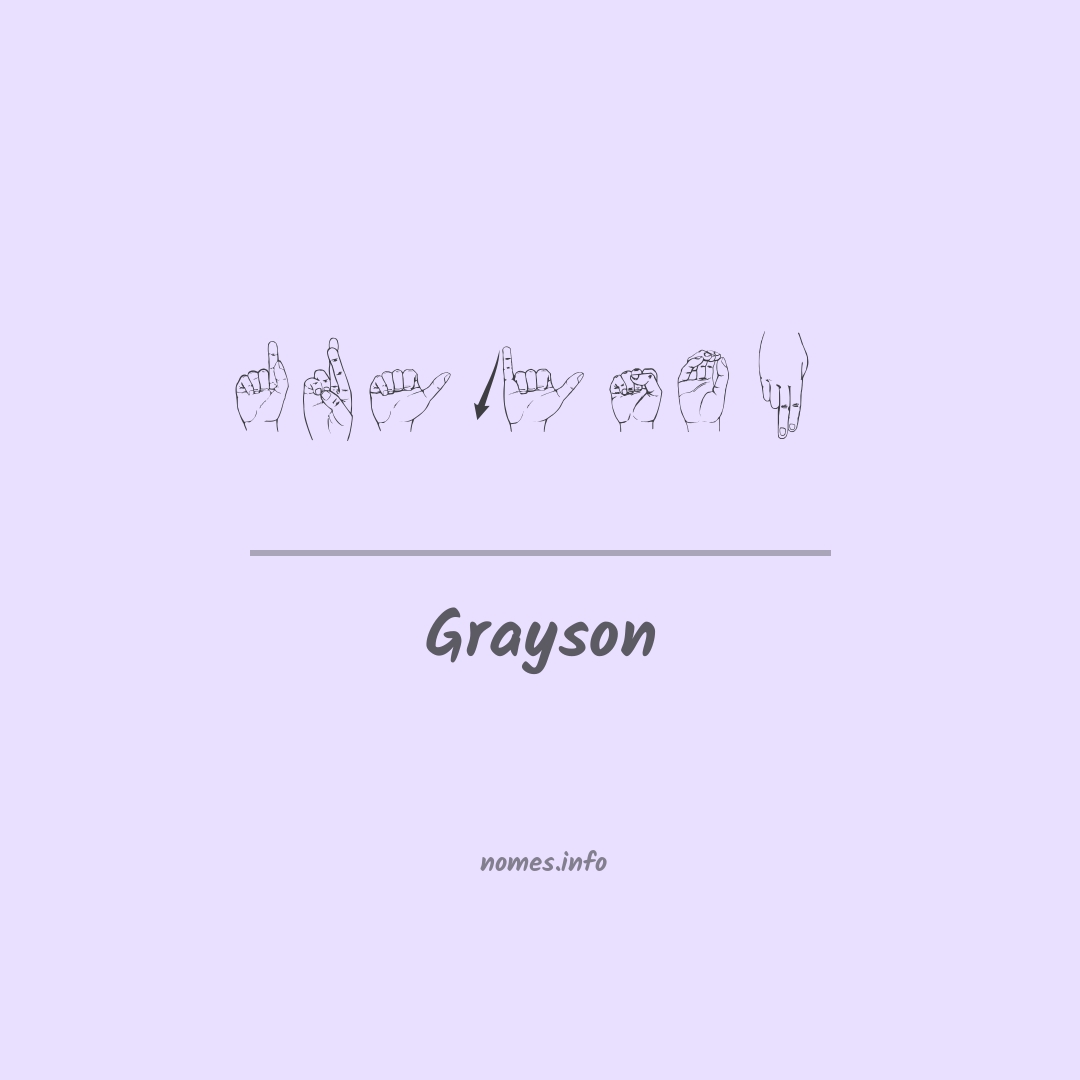 Grayson em Libras