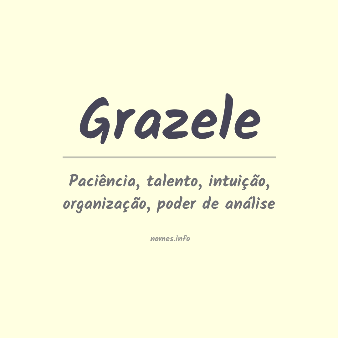 Significado do nome Grazele