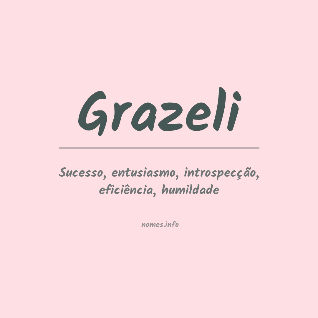 Significado do nome Grazeli