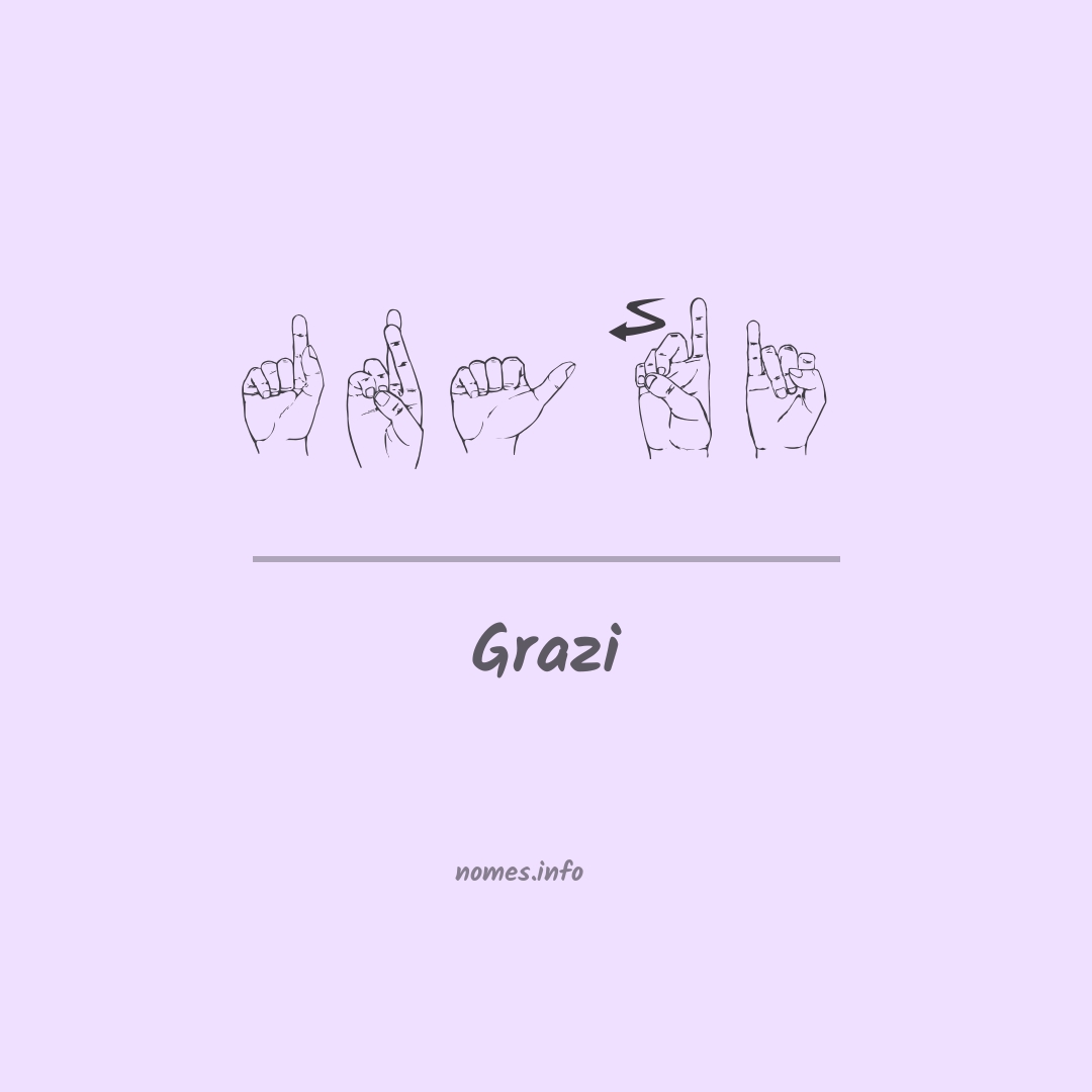 Grazi em Libras
