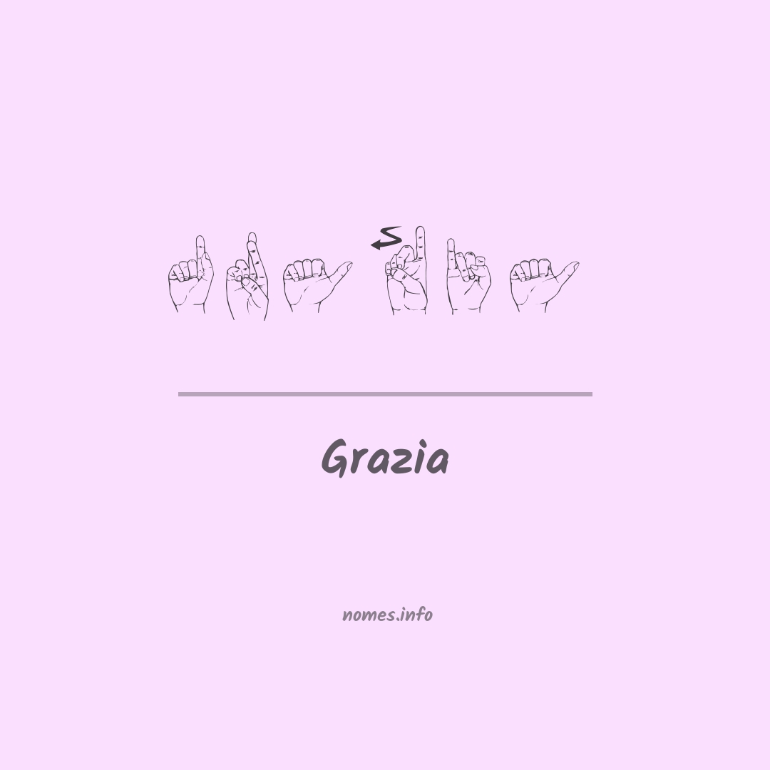 Grazia em Libras