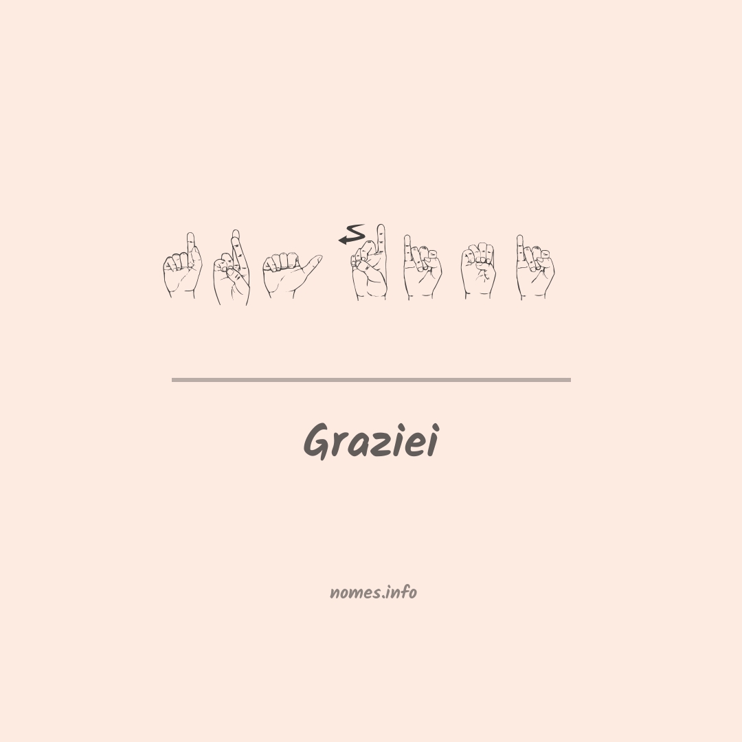 Graziei em Libras