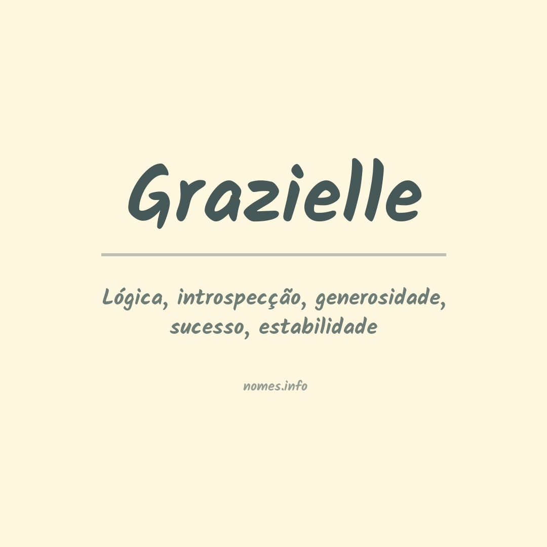 Significado do nome Grazielle