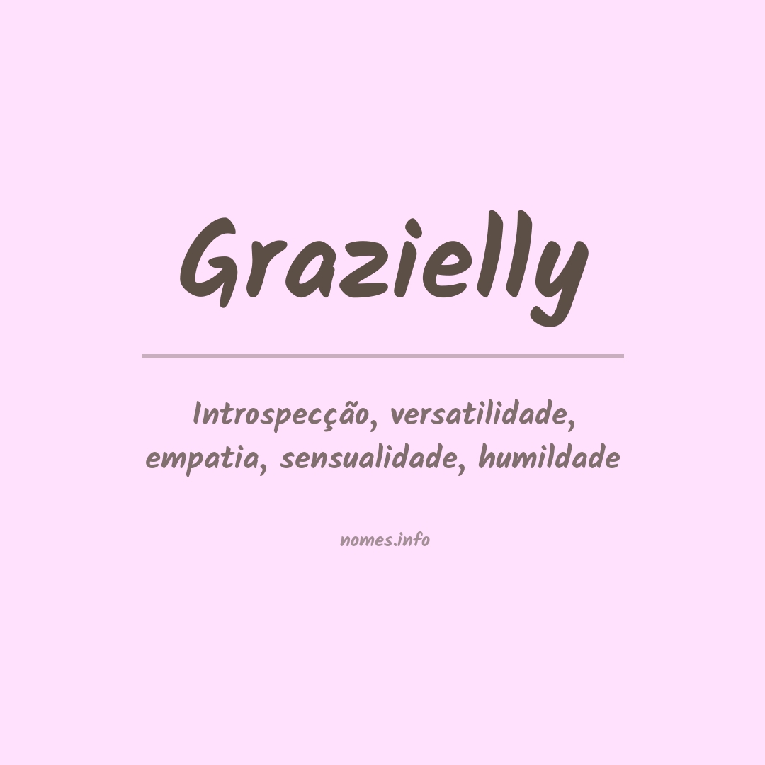 Significado do nome Grazielly