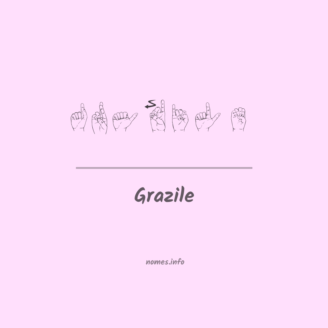 Grazile em Libras