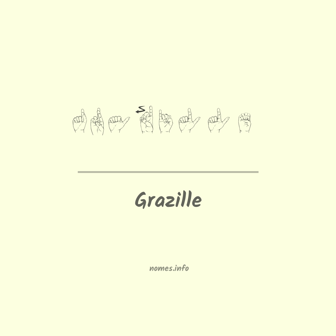 Grazille em Libras