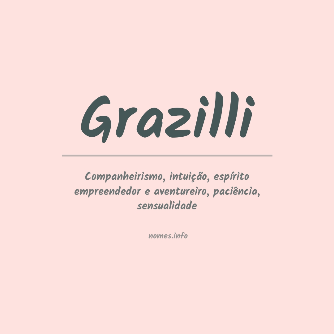 Significado do nome Grazilli