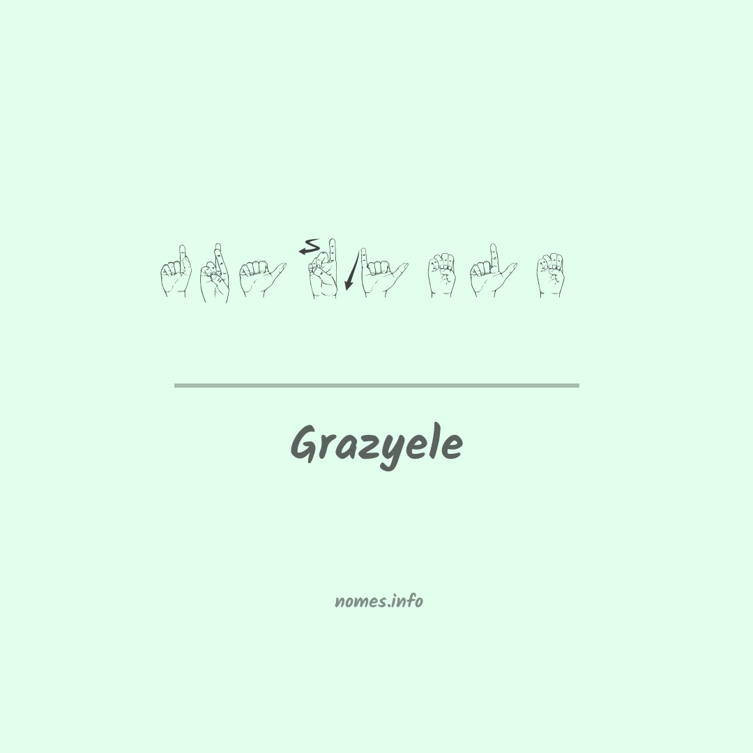 Grazyele em Libras
