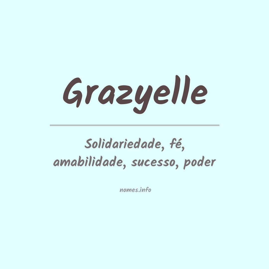 Significado do nome Grazyelle