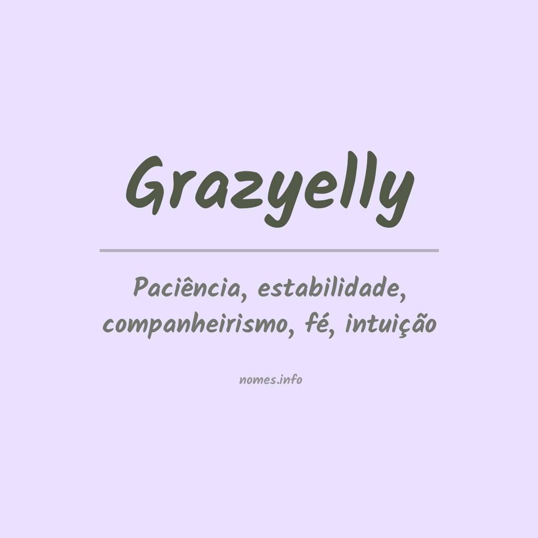 Significado do nome Grazyelly